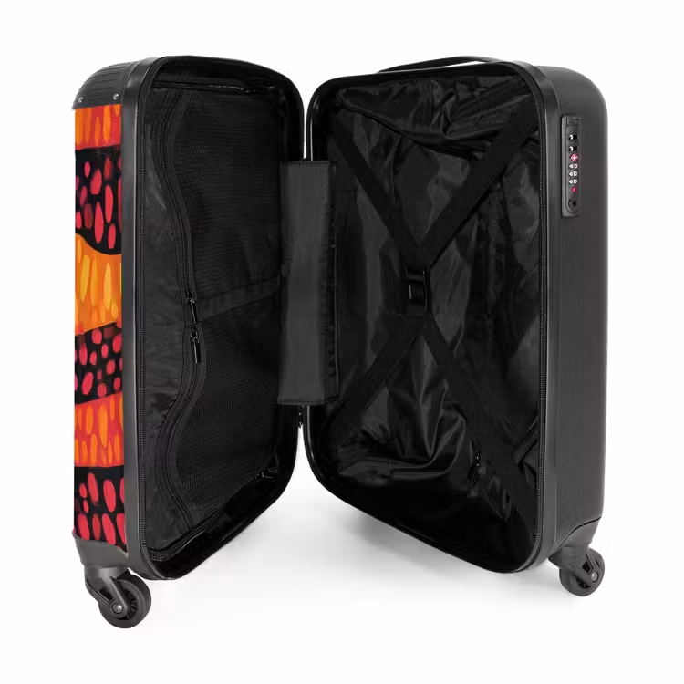 Suitcase - Orange - Pink - Expressive - Pattern — 3