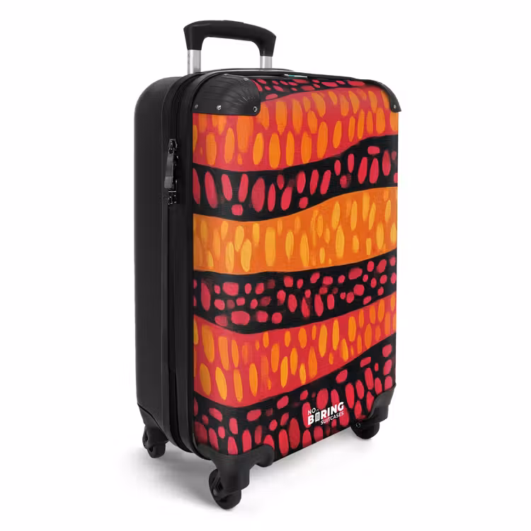 Suitcase - Orange - Pink - Expressive - Pattern — 4