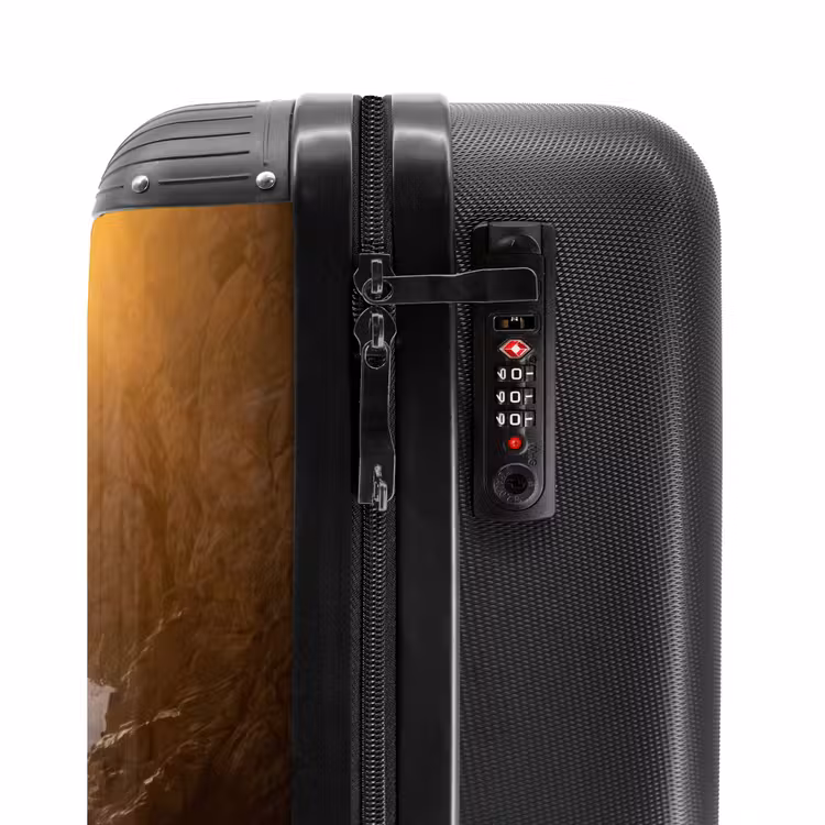 Suitcase - People - Ocean - Sunset - Coast - Gold — 5