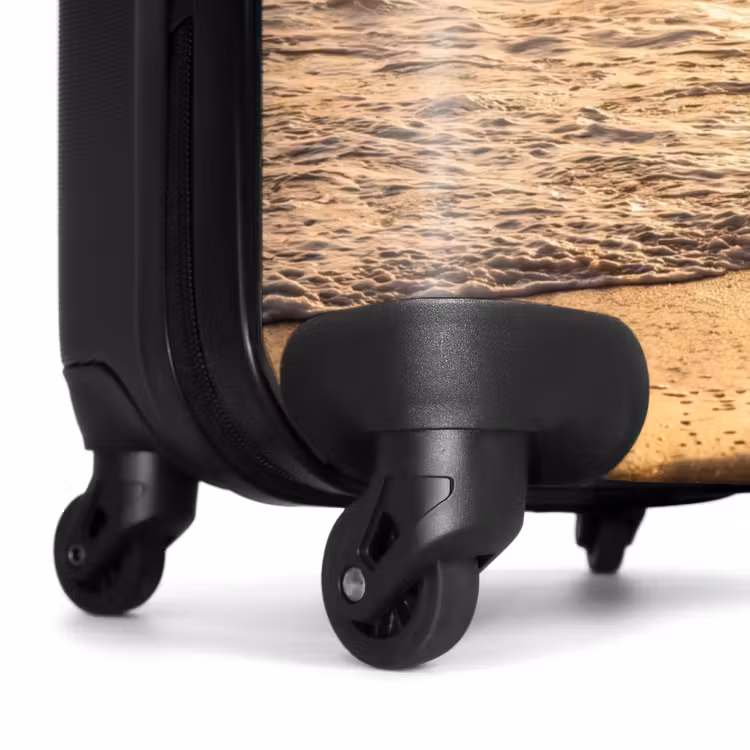Suitcase - People - Ocean - Sunset - Coast - Gold — 6