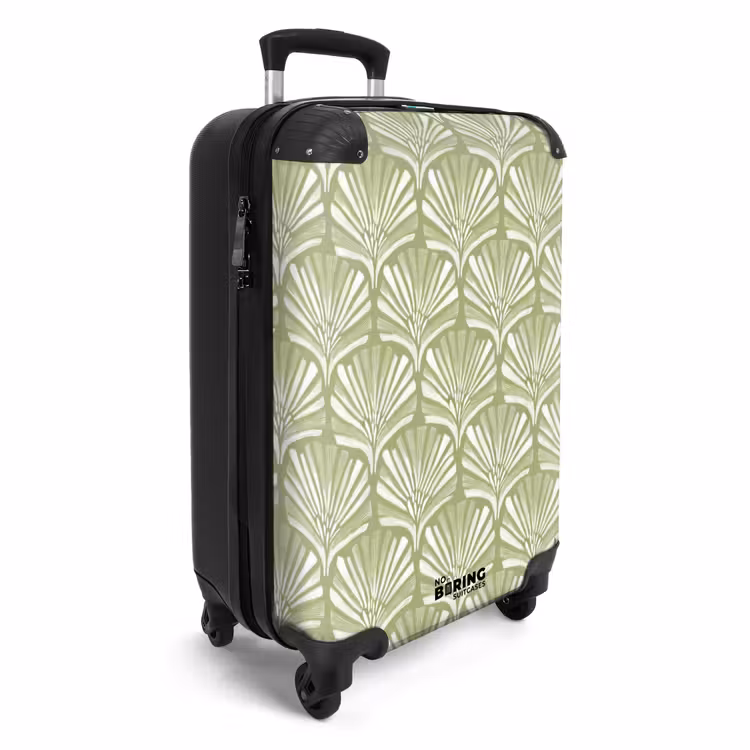 Suitcase - Salvia - Ginkgo Biloba - Fan - Pattern — 4