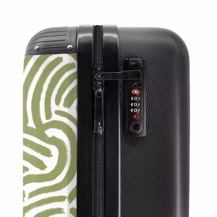 Suitcase - Salvia Green - Abstract - Arches - Hand-drawn - Pattern — 5
