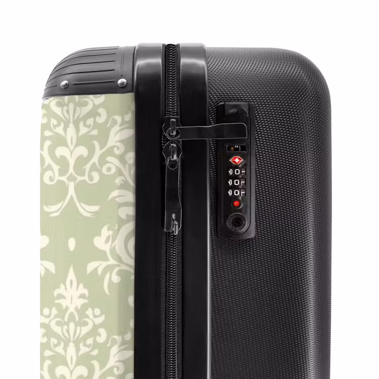 Suitcase - Salvia Green - Baroque - Damask - Ornament - Pattern — 5