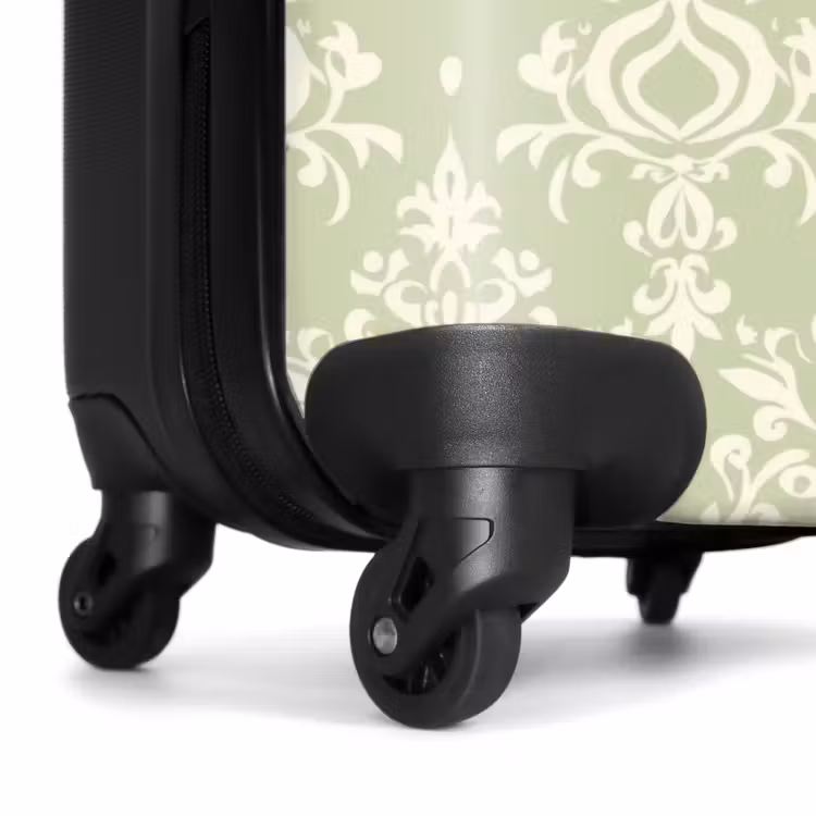 Suitcase - Salvia Green - Baroque - Damask - Ornament - Pattern — 6