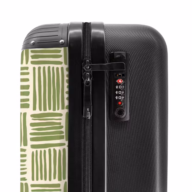 Suitcase - Salvia Green - Blocks - Hand-drawn - Pattern — 5