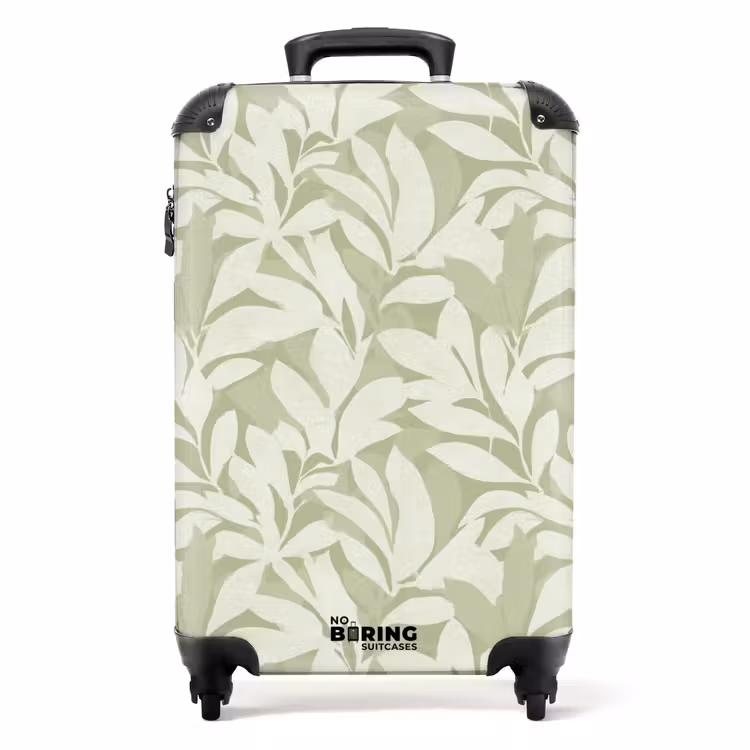 Suitcase - Salvia Green - Botanical - Minimalist - Pattern — 1
