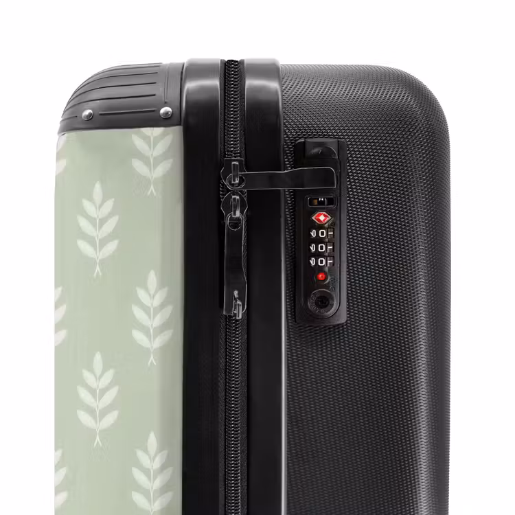 Suitcase - Salvia Green - Botanical - Twigs - Minimalist - Pattern — 5