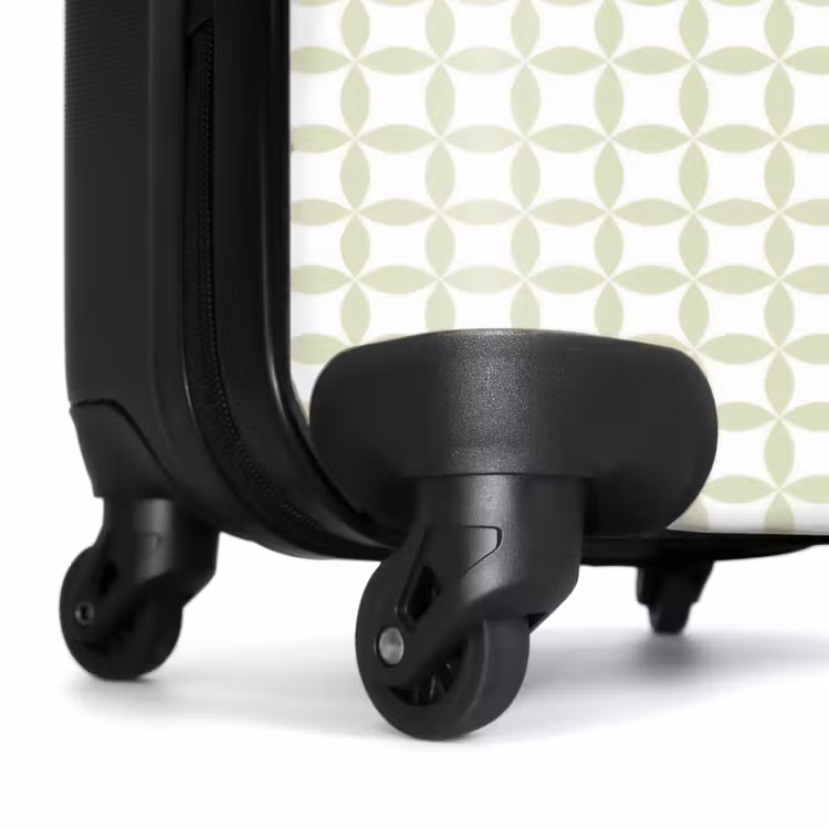 Suitcase - Salvia Green - Geometric - Circles - Pattern — 6