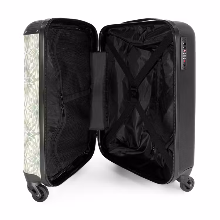 Suitcase - Salvia Green - Symmetrical - Mandala - Ornament - Pattern — 3
