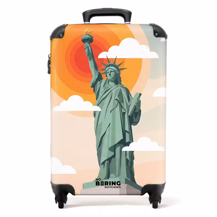 Suitcase - Statue of Liberty - New York - Sun - Modern — 1