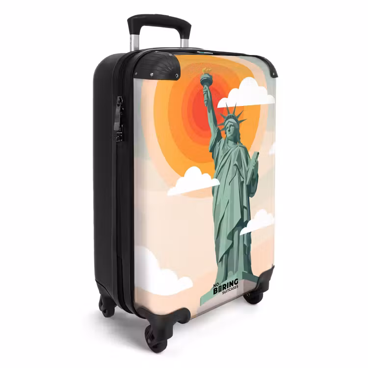 Suitcase - Statue of Liberty - New York - Sun - Modern — 4