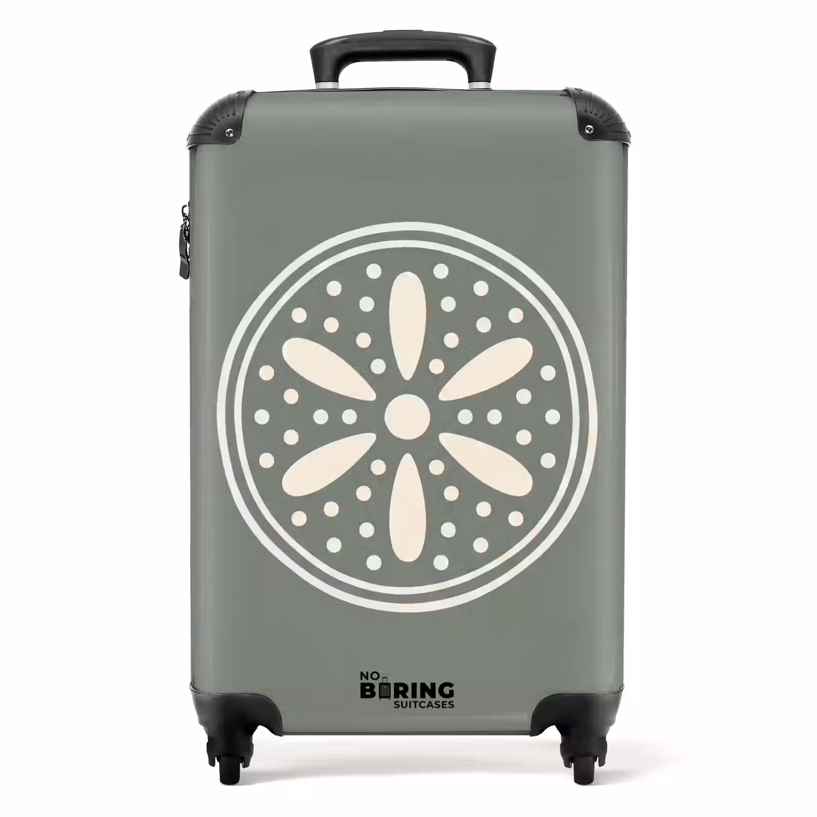 Suitcase - Pattern - Circle - Abstract - Green - Decoration — 1