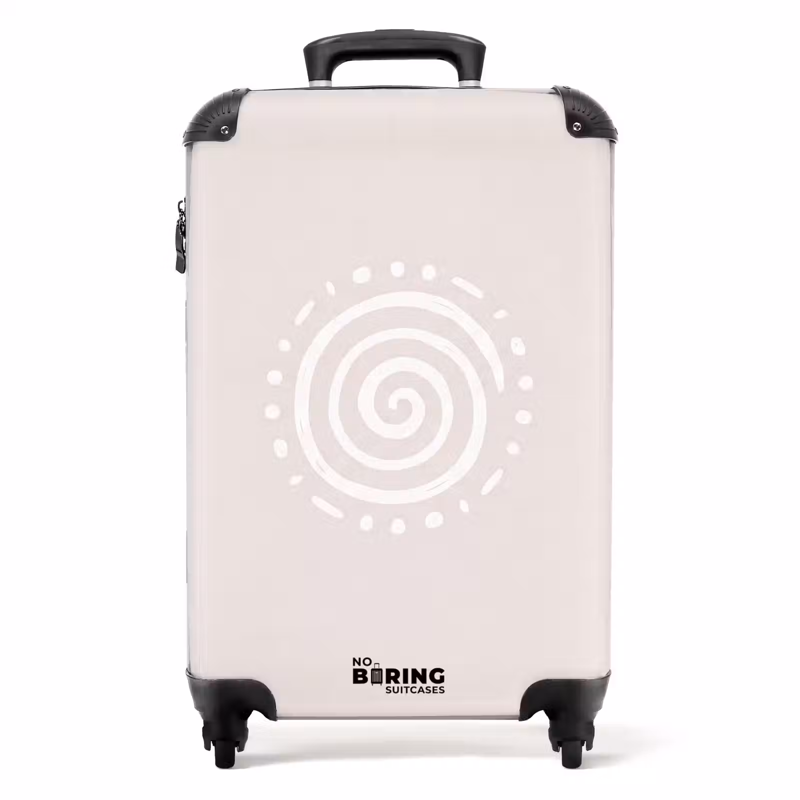 Suitcase - Symbol - Spiral - Abstract - Minimalist - Beige — 1