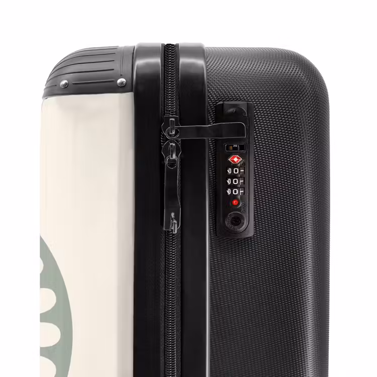 Suitcase - Abstract - Pattern - Radial - Modern - Green — 5