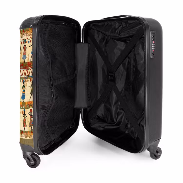 Suitcase - Colorful - African - Ethnic - Dancing Women - Pattern — 3