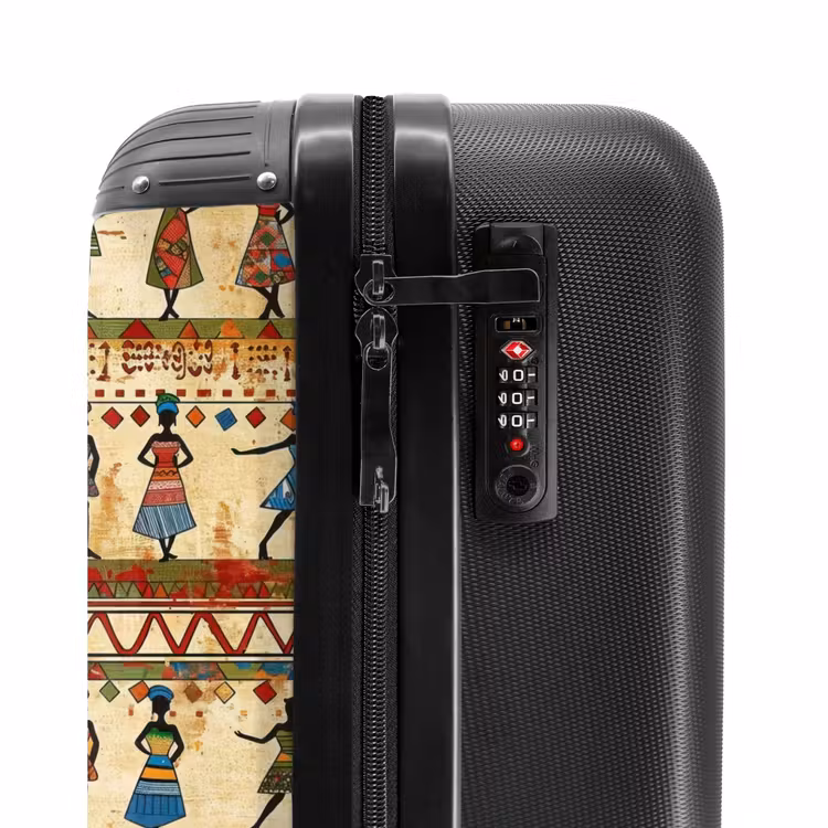 Suitcase - Colorful - African - Ethnic - Dancing Women - Pattern — 5