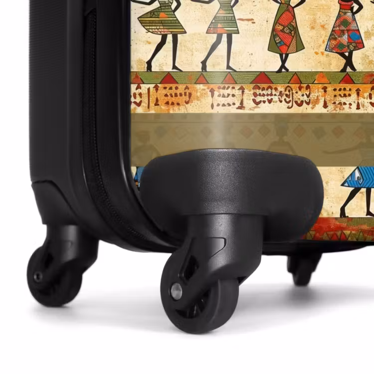 Suitcase - Colorful - African - Ethnic - Dancing Women - Pattern — 6