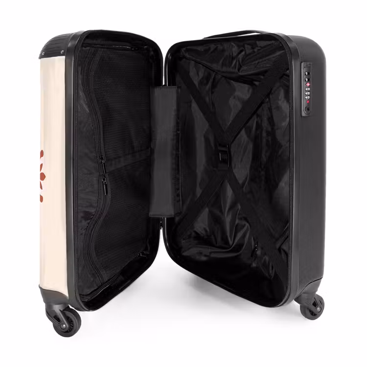 Suitcase - Decoration - Circle - Symmetrical - Modern - Reddish-brown — 3