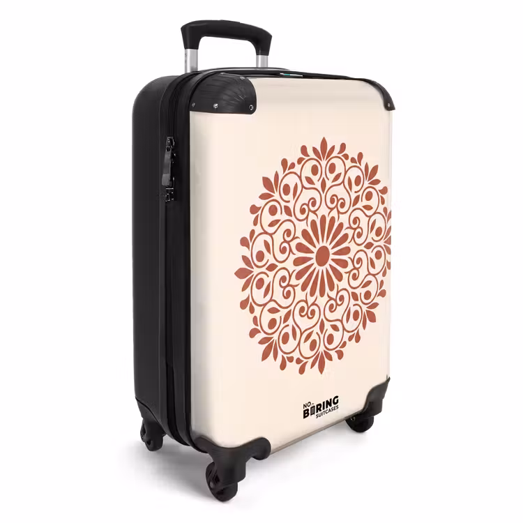 Suitcase - Decoration - Circle - Symmetrical - Modern - Reddish-brown — 4