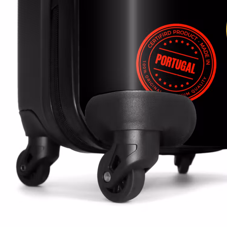 Suitcase - Neon - Countries - Black - Stamps — 6