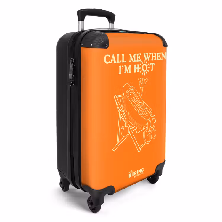 Suitcase - Orange - Hot Dog - Sun - White — 4