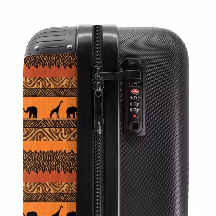 Suitcase - Orange - Safari - Afrikaans - Animals - Pattern — 5