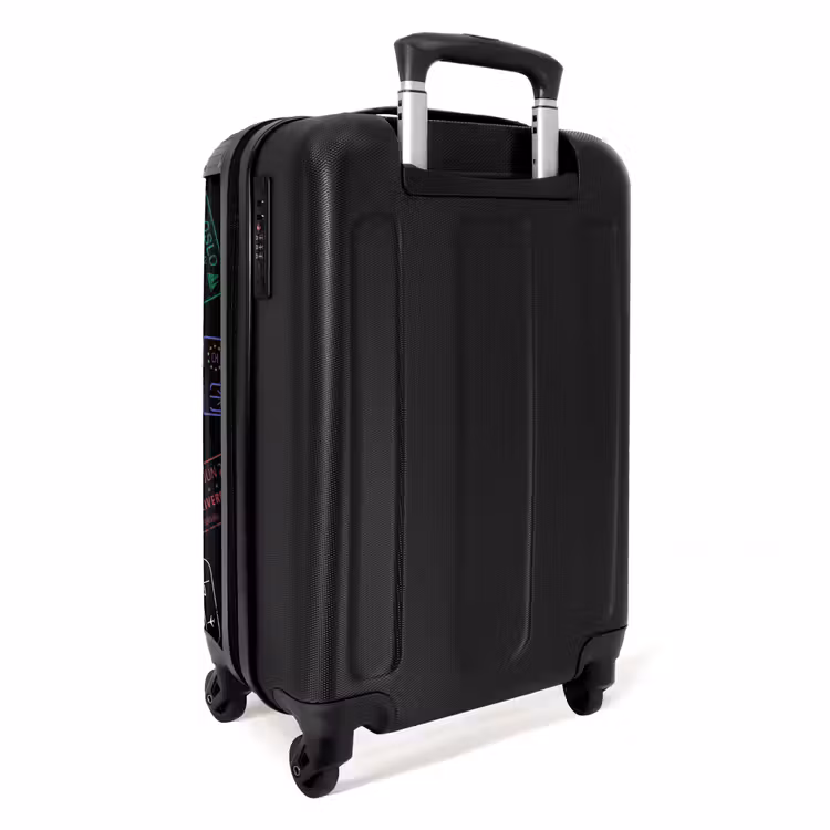 Suitcase - Passport Stamps - Colorful - Black — 2