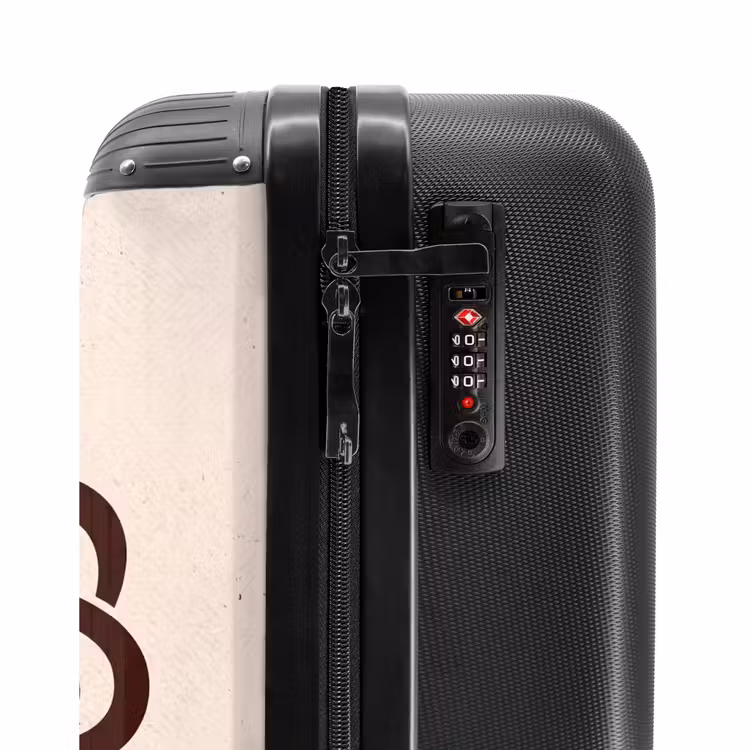 Suitcase - Pattern - Button - Abstract - Modern - Brown — 5