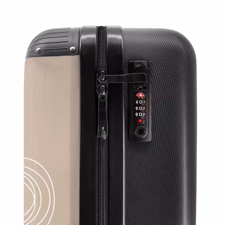 Suitcase - Pattern - Lines - Abstract - Minimalist - Beige — 5