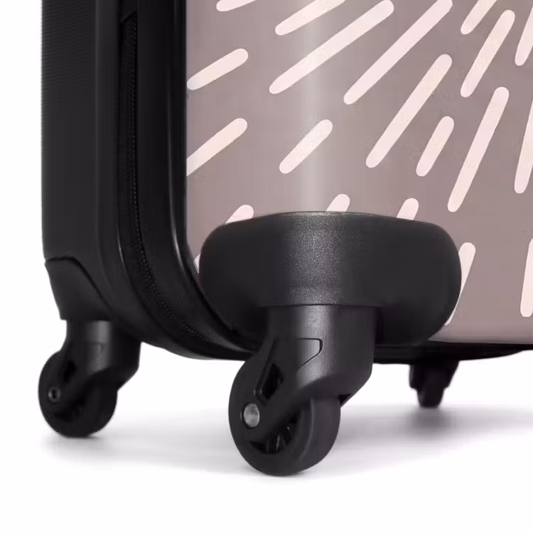 Suitcase - Pattern - Rays - Abstract - Modern - Gray — 6