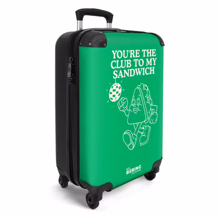 Suitcase - Sandwich - Green - disco ball — 4