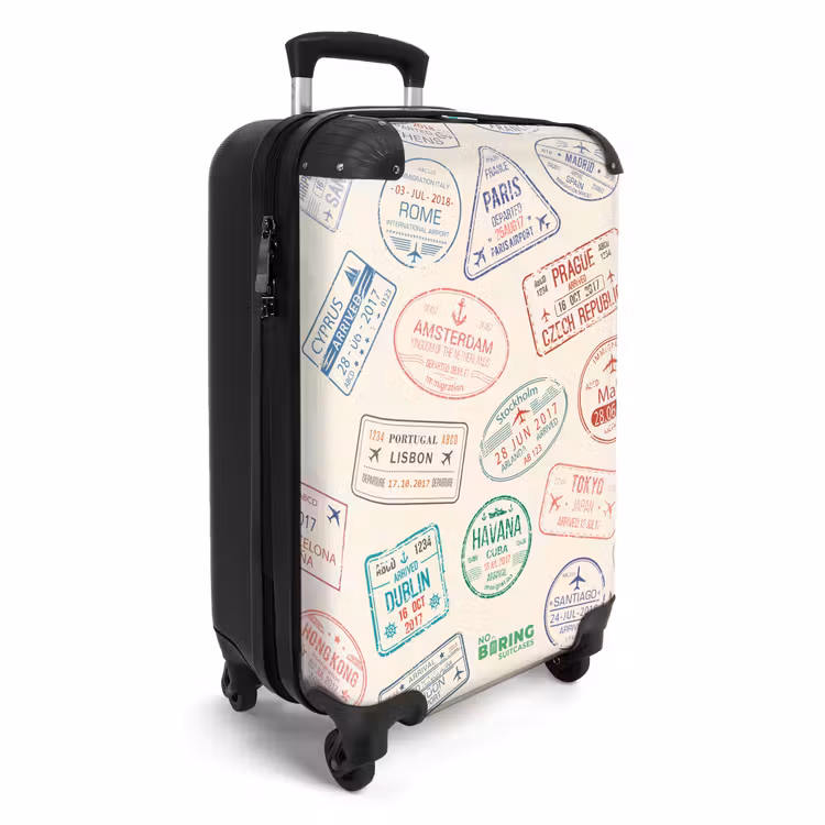 Suitcase - Stamps - Colorful - Countries — 4