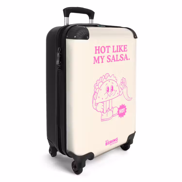 Suitcase - Taco - Pink - White — 4
