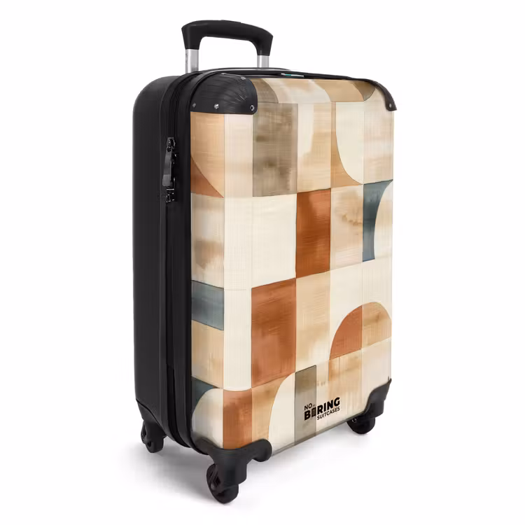 Suitcase - Terracotta - Geometric - Watercolor - Texture — 4