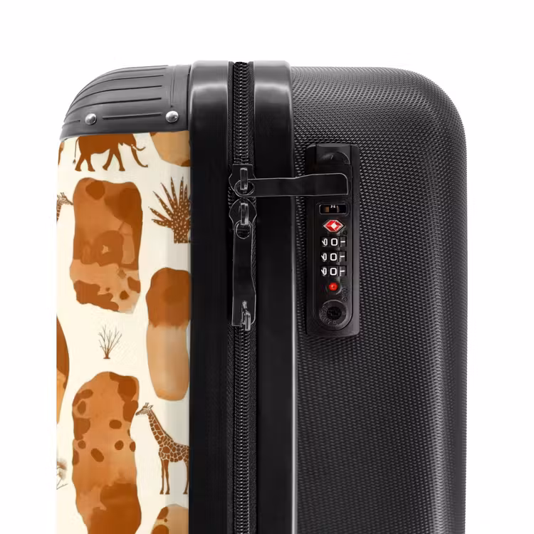 Suitcase - Terracotta - Safari - Animals - Pattern — 5