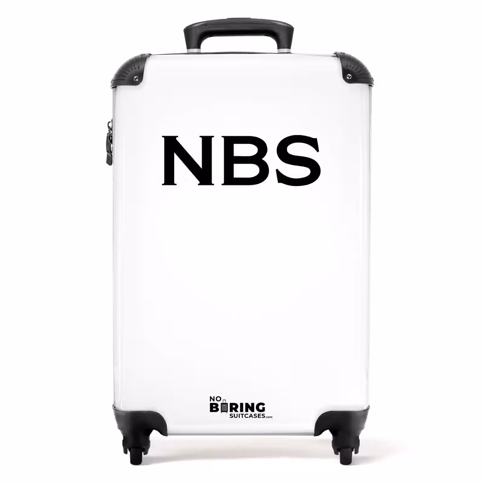 Suitcase - White 755h black letters — 1