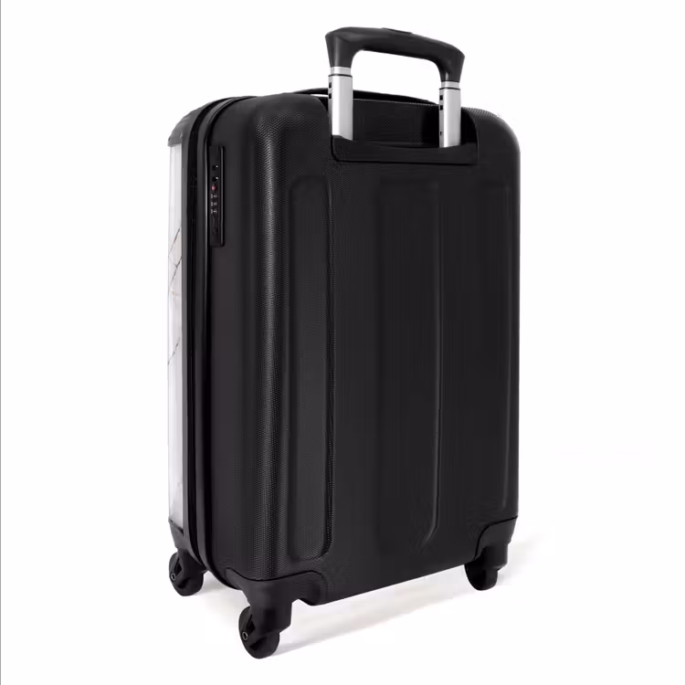 Suitcase - White marble 755h golden veins — 5