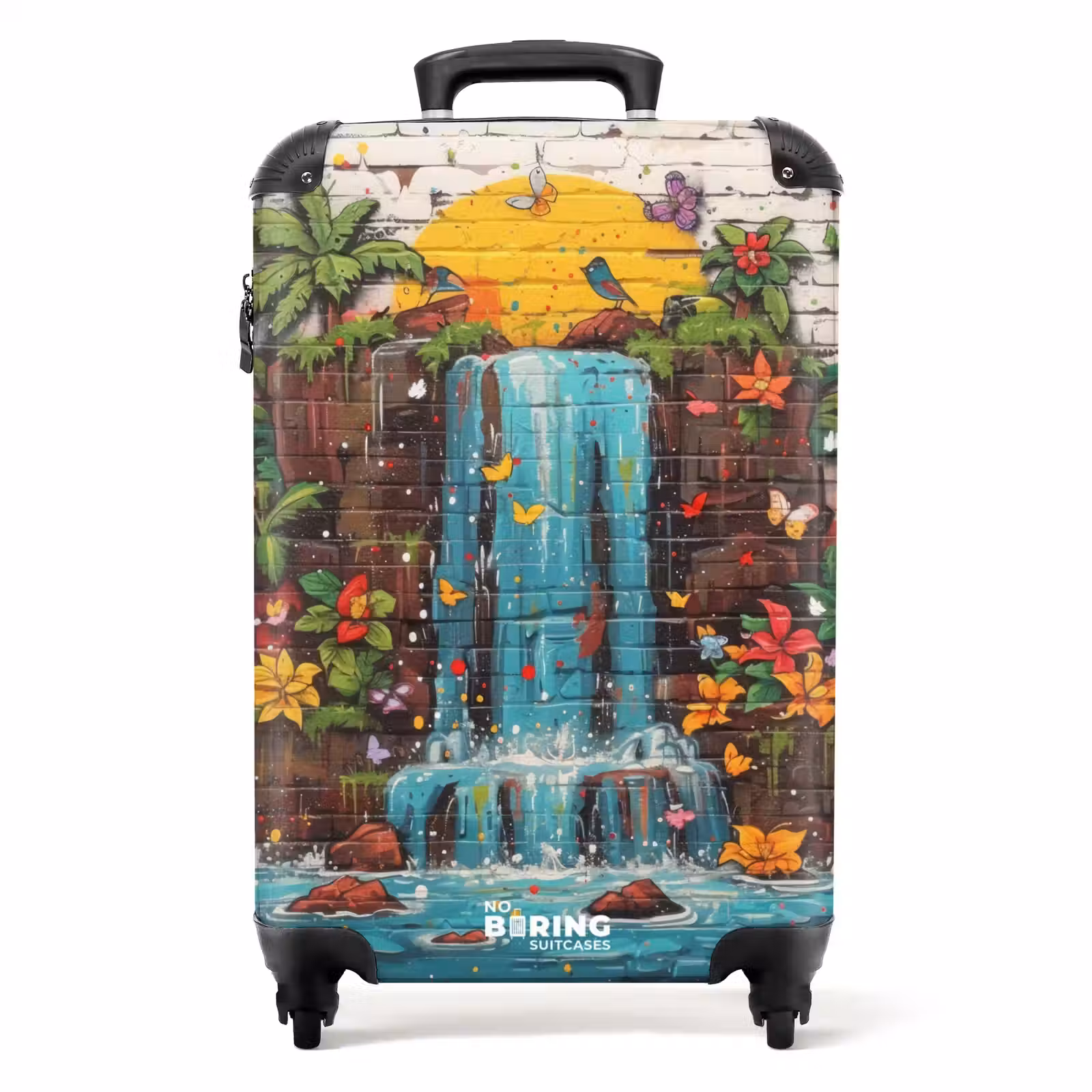 Suitcase - Waterfall in graffiti style — 1