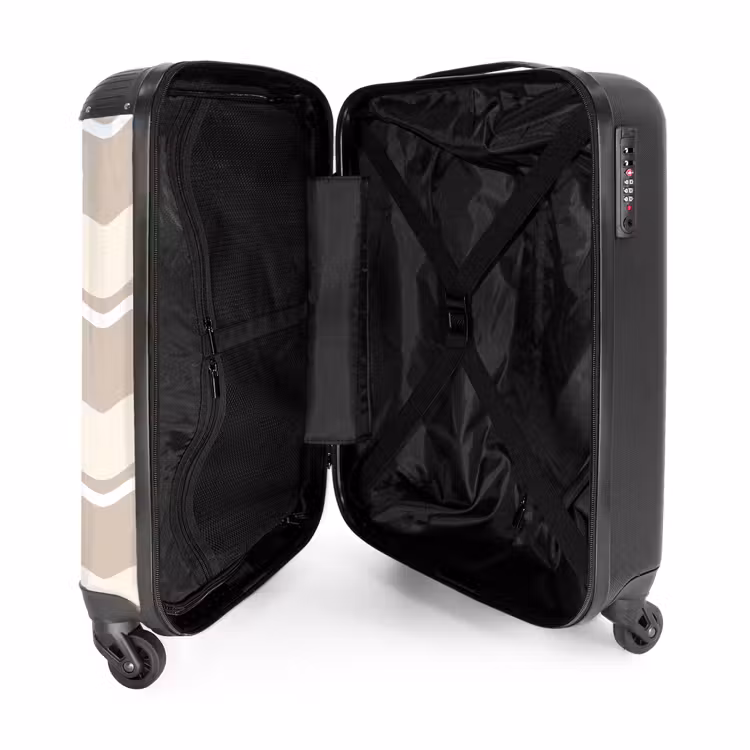Suitcase - Waves in cream shades — 3