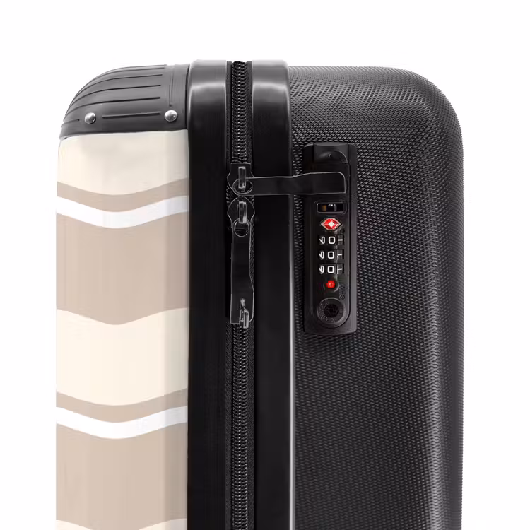 Suitcase - Waves in cream shades — 5