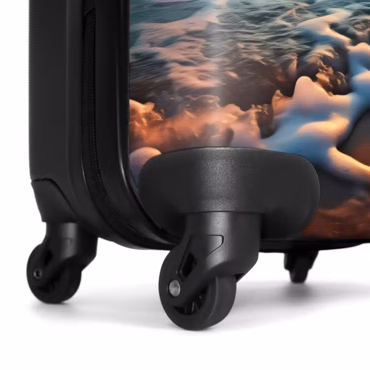 Suitcase - Wavy sea at sunset — 6