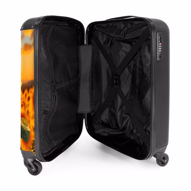 Suitcase - Yellow sunflower at sunset — 3
