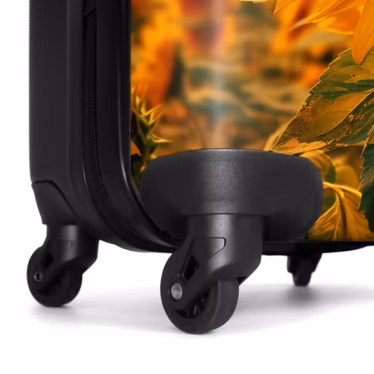 Suitcase - Yellow sunflower at sunset — 6