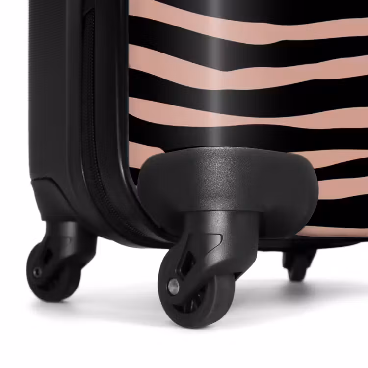 Suitcase - Zebra stripes on pink — 6