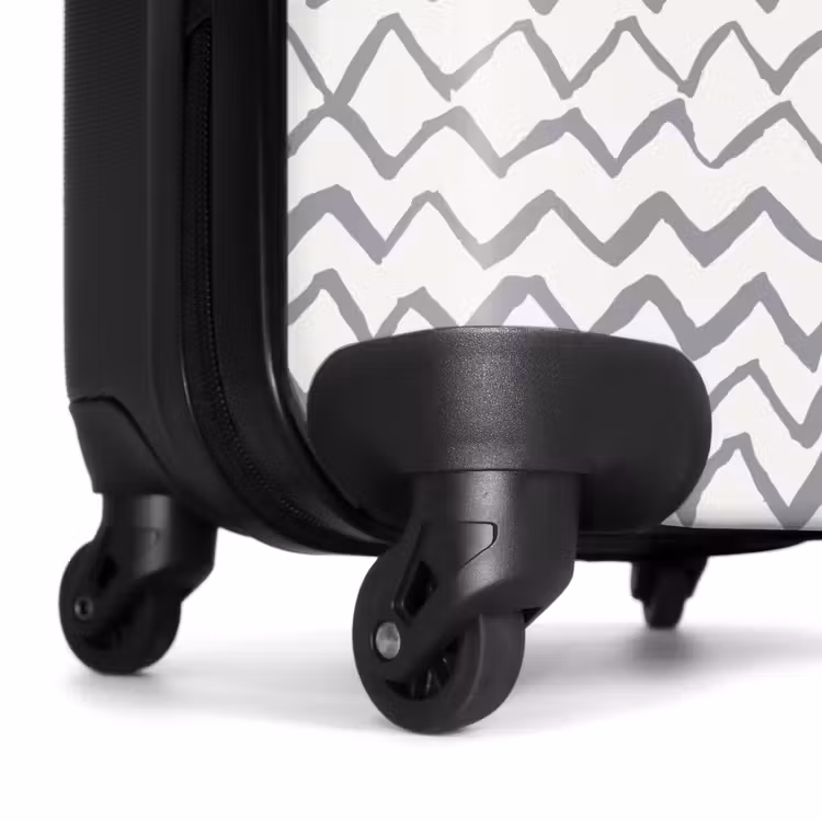 Suitcase - Zigzag brush strokes in gray — 6