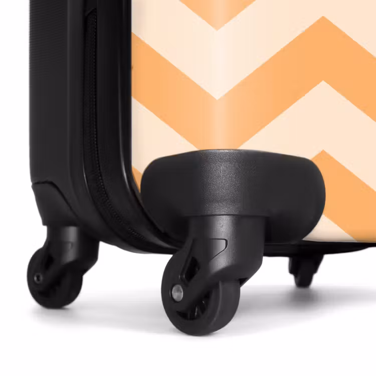 Suitcase - Zigzag pattern in orange — 6