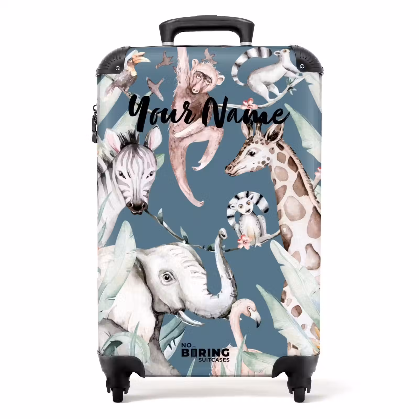 Suitcase with name - Jungle Animal Festival — 1