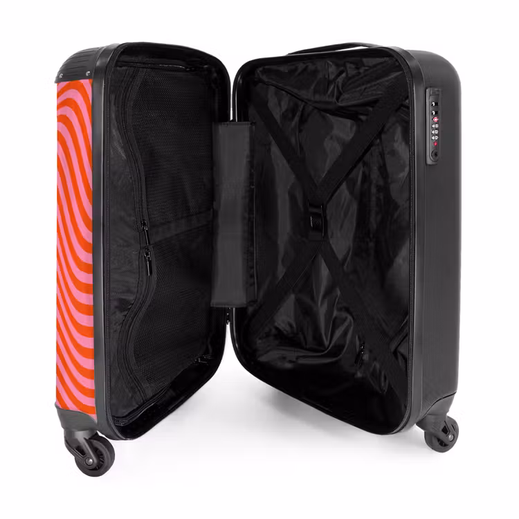 Suitcase - Waves - Red/Pink — 3