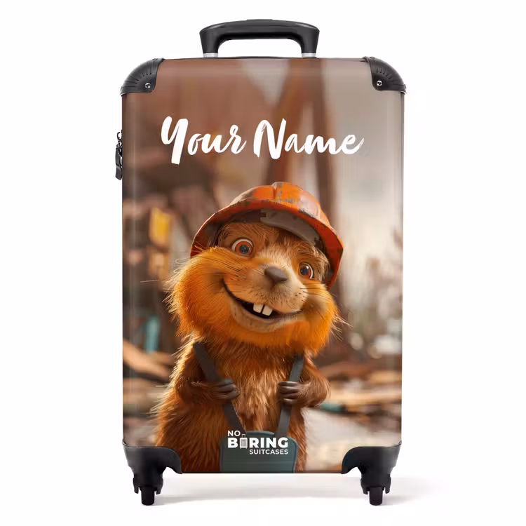 Suitcase with name - Bertus Construction Beaver — 1