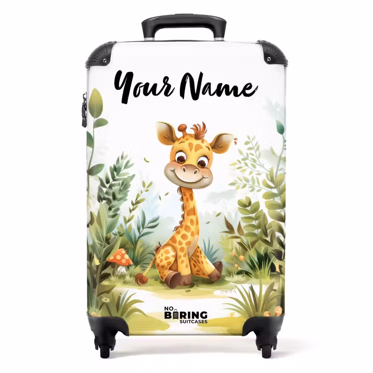 Suitcase with name - Guusje giraffe — 1